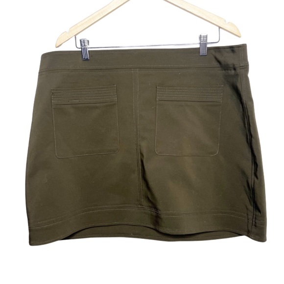 Express Dresses & Skirts - New with Tag Express Olive Green Hip Pocket Formal Business Casual Mini Skirt